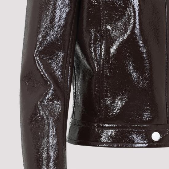 26SS 쿠레쥬 가죽 자켓 PERCBL005VY0014 1983 BROWN - COURREGES