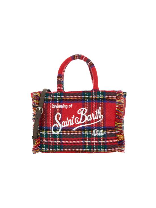 25FW [키즈] 세인트바쓰 가방 COL0029 00280I TARTAN EMBROIDERED