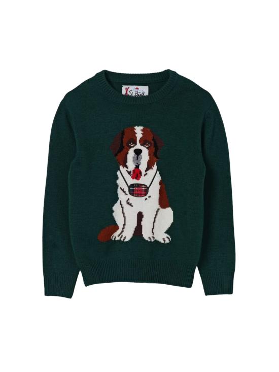 25FW [키즈] 세인트바쓰 풀오버 DOU0001 00503I BERN TARTAN PATCH