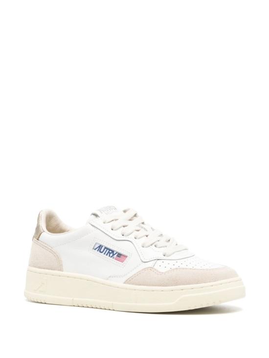 26SS 오트리 메달리스트 로우 레더 스니커즈 AULWLS75 Beige - AUTRY