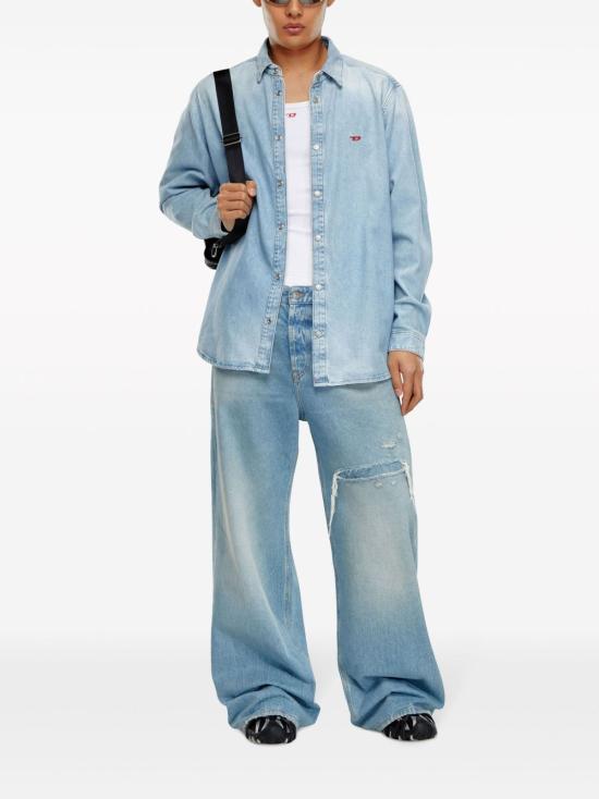 26SS 디젤 데님 셔츠 A03534 068KC01 Azzurra - DIESEL