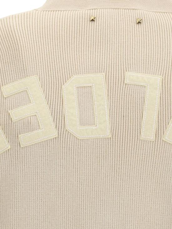 26SS 골든구스 코튼 니트 V넥 버튼 가디건 GMP00946 P00197255550 Beige - GOLDEN GOOSE