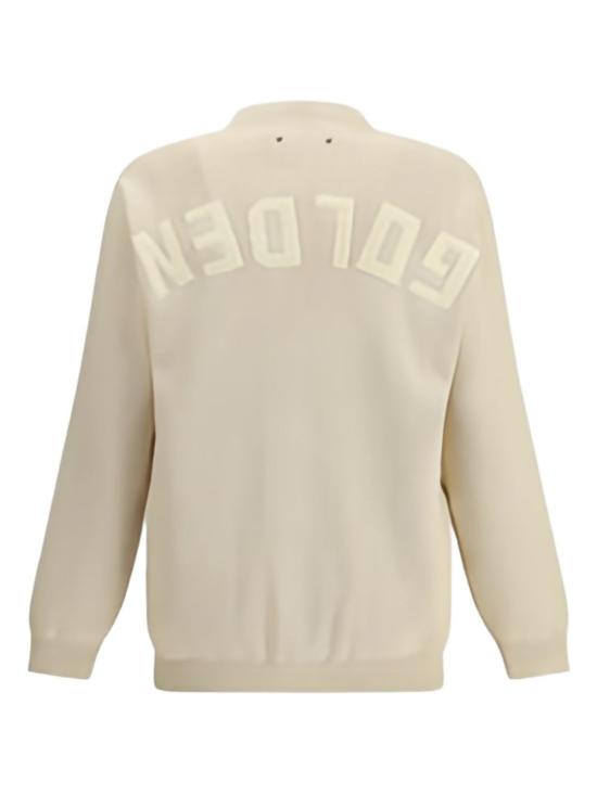 26SS 골든구스 코튼 니트 V넥 버튼 가디건 GMP00946 P00197255550 Beige - GOLDEN GOOSE