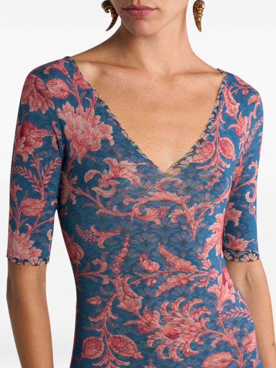 26SS 에트로 미디 원피스 WRHA0145 99SASV0X0886 Blue - ETRO