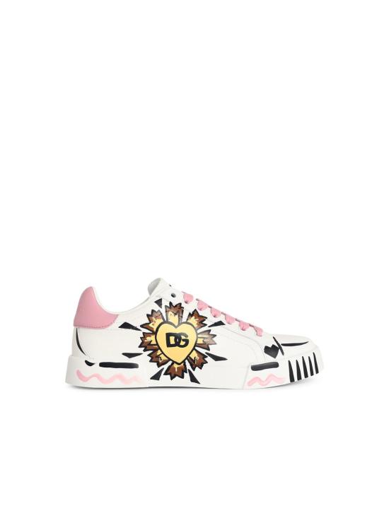 26SS 돌체앤가바나 포르토피노 라이트 스트로벨 나파 카프스킨 스니커즈 CK2398 A02598I832 White
