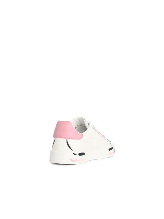 26SS 돌체앤가바나 포르토피노 라이트 스트로벨 나파 카프스킨 스니커즈 CK2398 A02598I832 White - DOLCE & GABBANA
