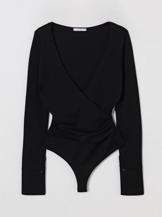 25FW 막스마라 긴팔 티셔츠 2521946069600 006 Black