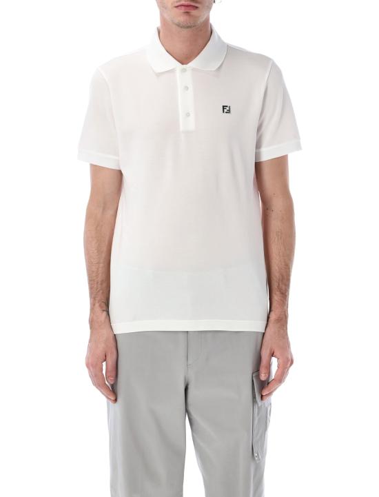 26SS 펜디 폴로 티셔츠 FY0985AUA5 F0QA0 Bianco