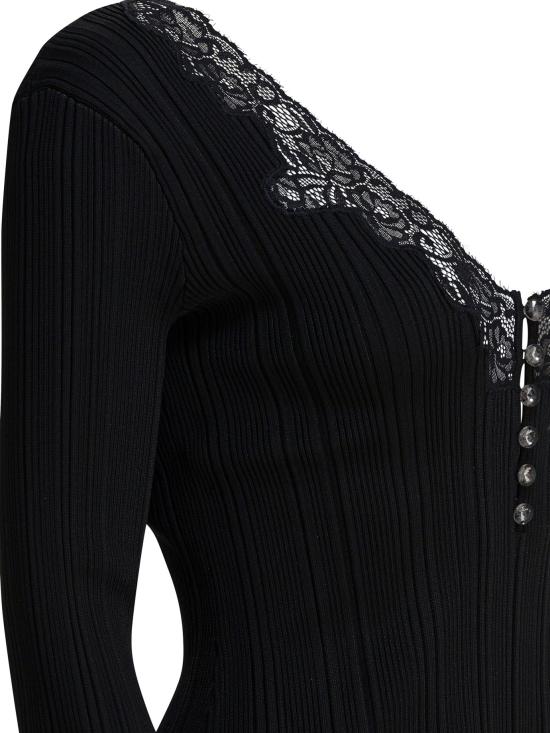 25FW 셀프 포트레이트 탑 AW25 042T BBLACK Black - SELF PORTRAIT