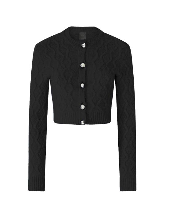 25FW 핑코 가디건 106065A2YS Z99 Nero limousine