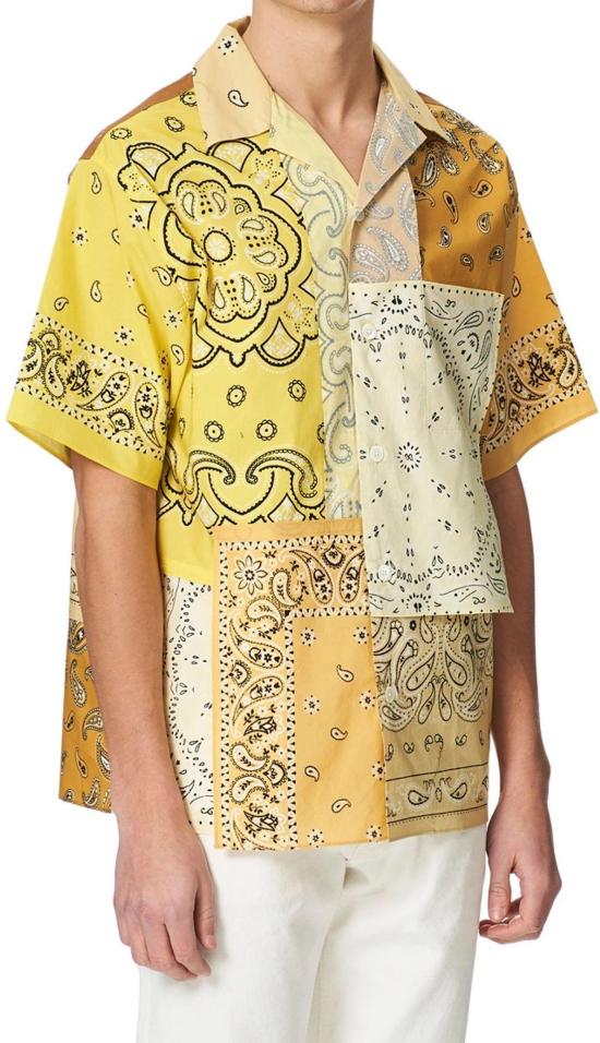  겐조 반팔 셔츠 5CH1449F540 YELLOW - KENZO