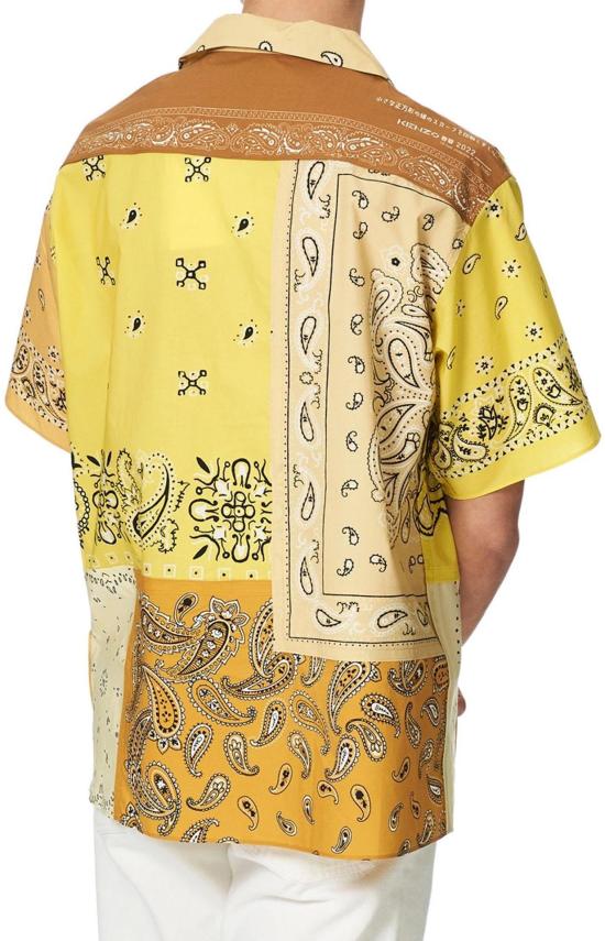  겐조 반팔 셔츠 5CH1449F540 YELLOW - KENZO