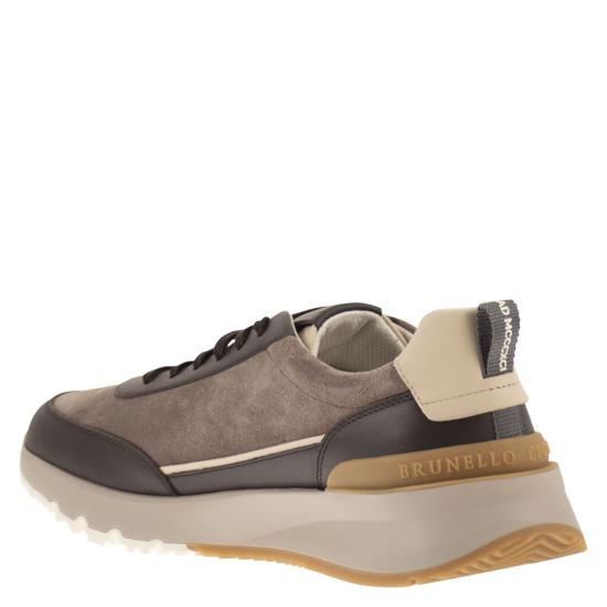 25FW 브루넬로 쿠치넬리 스니커즈 MZUSGGO278 LIGHT BROWN - BRUNELLO CUCINELLI