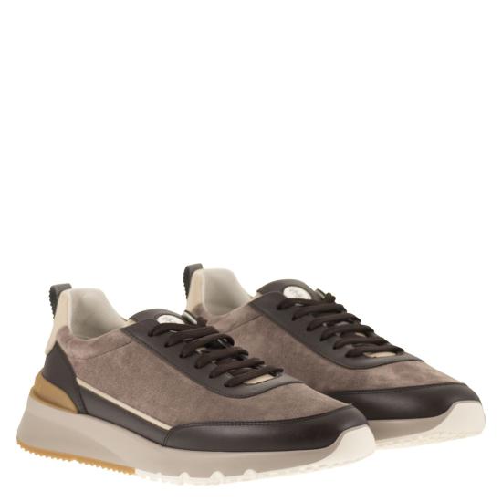 25FW 브루넬로 쿠치넬리 스니커즈 MZUSGGO278 LIGHT BROWN - BRUNELLO CUCINELLI