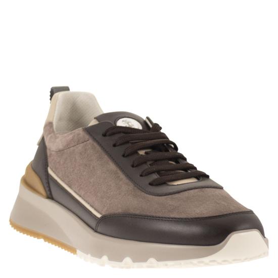 25FW 브루넬로 쿠치넬리 스니커즈 MZUSGGO278 LIGHT BROWN - BRUNELLO CUCINELLI