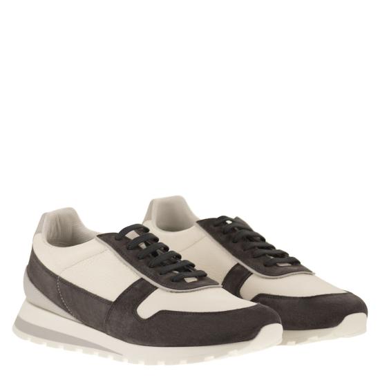 25FW 브루넬로 쿠치넬리 스니커즈 MZUESLA289 CHALK - BRUNELLO CUCINELLI