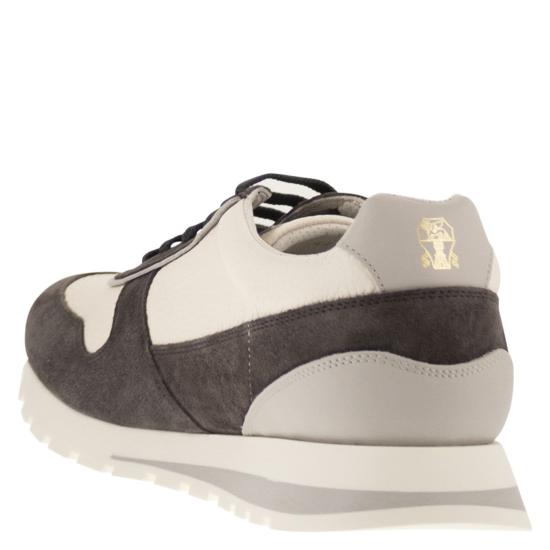 25FW 브루넬로 쿠치넬리 스니커즈 MZUESLA289 CHALK - BRUNELLO CUCINELLI