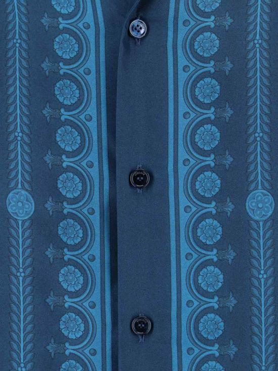 26SS 베르사체 반팔 셔츠 1003926 1A13557 5UH90 Blue - VERSACE