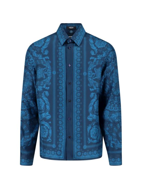 26SS 베르사체 긴팔 셔츠 1021715 1A13557 5UH90 Blue