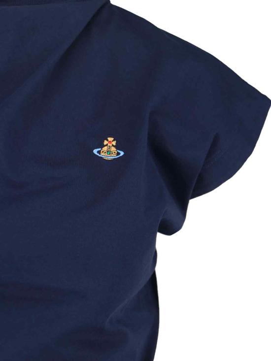 26SS 비비안웨스트우드 긴팔 티셔츠 1504000A J001M K410 Blue - VIVIENNE WESTWOOD