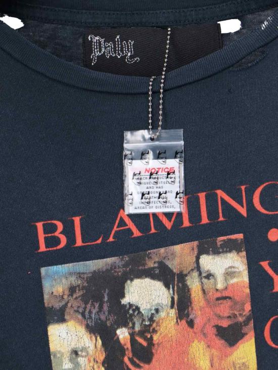 25FW 팔리 할리우드 반팔 티셔츠 2U007Q3009 VBK Black - PALY HOLLYWOOD