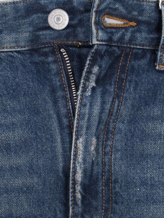 26SS MM6 메종마르지엘라 디스트레스드 와이드 데님 팬츠 S52LA0238 M30017 994 Blue - MM6 MAISON MARGIELA
