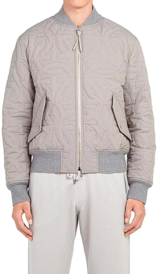  살바토레 페라가모 봄버 자켓 750724RHINOCEROS GREY - SALVATORE FERRAGAMO
