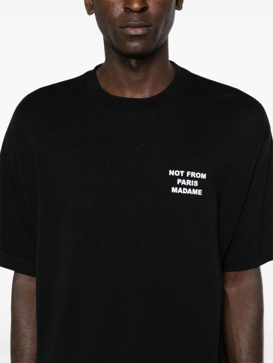 26SS 드롤드무슈 반팔 티셔츠 PERMTS203CO002 BL Black - DROLE DE MONSIEUR