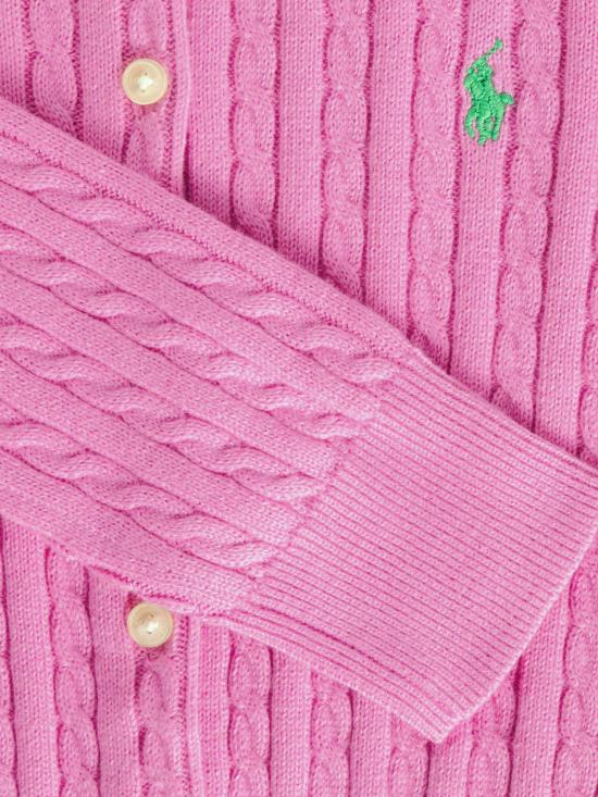 25SS [키즈] 폴로 랄프로렌 가디건 313 543047 077 077 LAGUNA PINK TILLER GREEN - POLO RALPH LAUREN