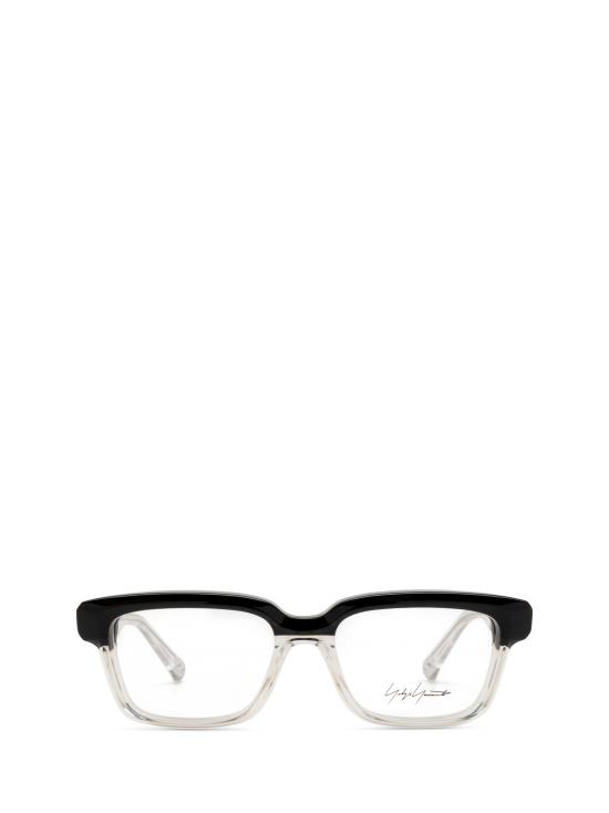 26FW 요지 야마모토 안경 YY030 C09 BLACK CRYSTAL HALD DRK GUN