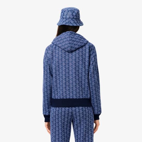 25FW 라코스테 후드 티셔츠 SF7606AIT Blue - LACOSTE