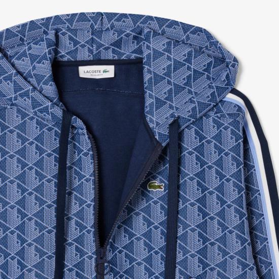 25FW 라코스테 후드 티셔츠 SF7606AIT Blue - LACOSTE