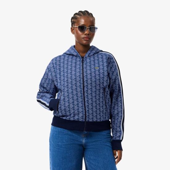 25FW 라코스테 후드 티셔츠 SF7606AIT Blue - LACOSTE