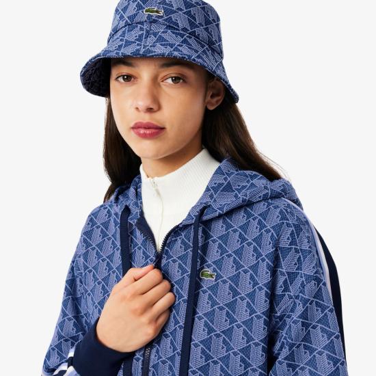 25FW 라코스테 후드 티셔츠 SF7606AIT Blue - LACOSTE