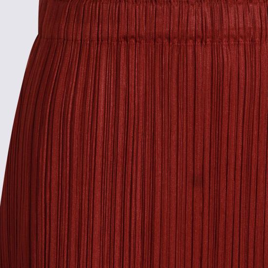 25FW 플리츠플리즈 미디 스커트 PP58JG14645 BROWN RED DOM - PLEATS PLEASE