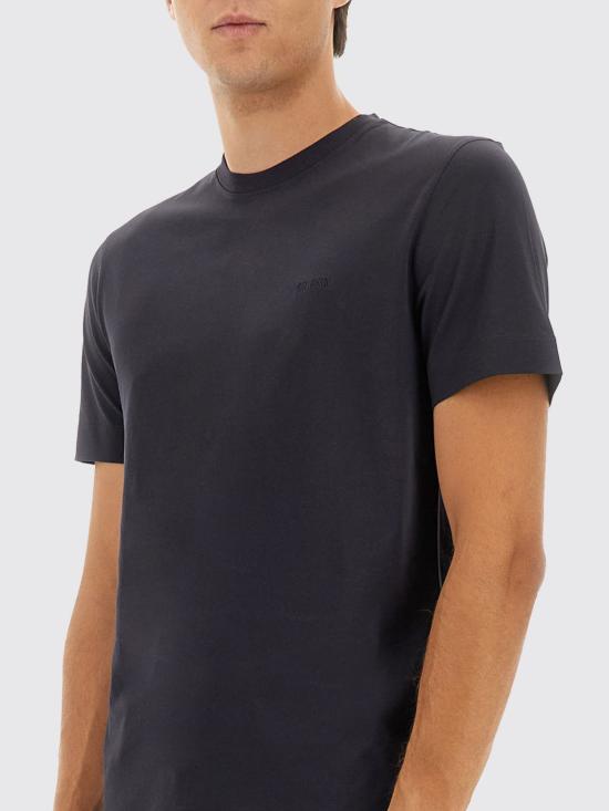 25FW 에르메네질도제냐 반팔 티셔츠 UG360A2G765 B09 Black - ERMENEGILDO ZEGNA