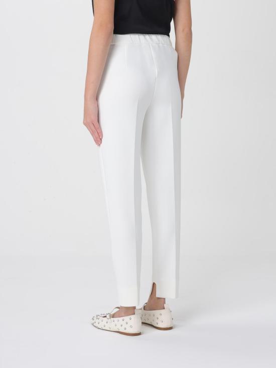 25FW 막스마라 스트레이트 팬츠 2526786038600 001 White - MAX MARA