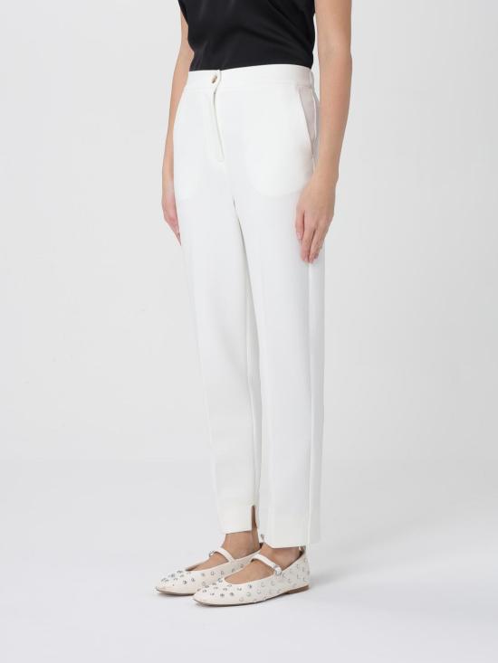 25FW 막스마라 스트레이트 팬츠 2526786038600 001 White - MAX MARA