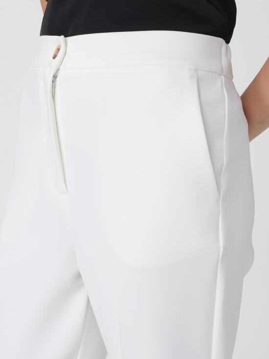 25FW 막스마라 스트레이트 팬츠 2526786038600 001 White - MAX MARA