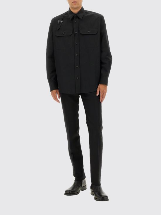 25FW 알렉산더 맥퀸 팬츠 850534QVAAA 1000 Black - ALEXANDER MCQUEEN