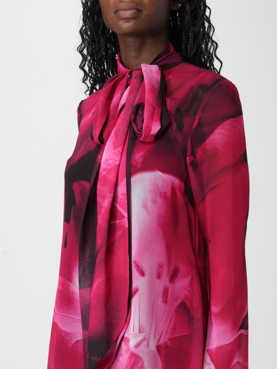 25FW 베르사체 롱 원피스 79HAO901NS668 474 Fuchsia - VERSACE