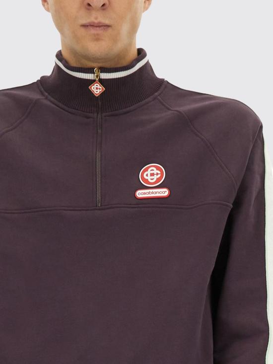 25FW 카사블랑카 긴팔 티셔츠 MAW25JTP419 01 Violet - CASABLANCA