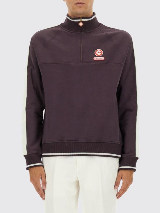 25FW 카사블랑카 긴팔 티셔츠 MAW25JTP419 01 Violet