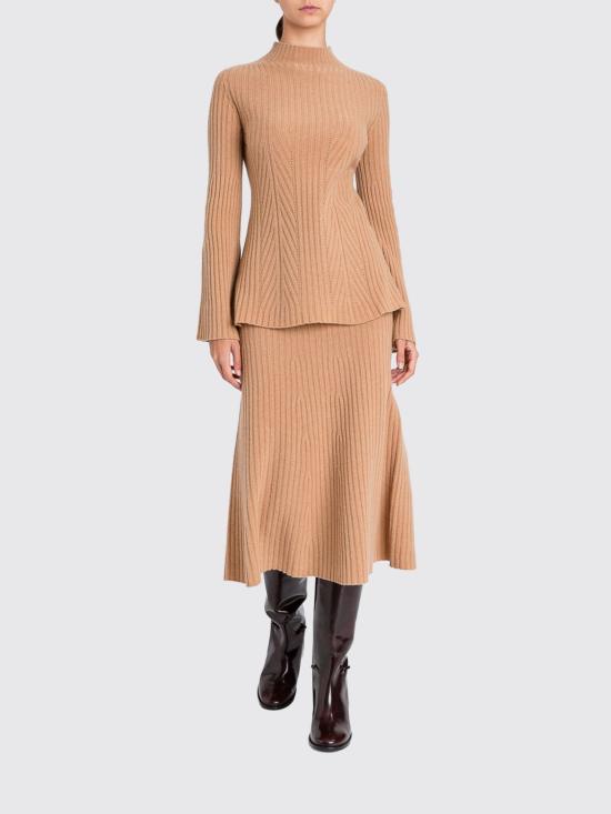 25FW 트윈셋 미디 스커트 252TP3573 03899 Camel - TWINSET