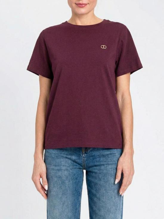 25FW 트윈셋 반팔 티셔츠 252TP2057 05609 Wine