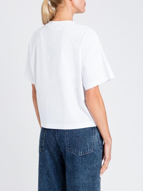 25FW 액티튜드 트윈세트 반팔 티셔츠 252AP2011 12863 White - ACTITUDE TWINSET