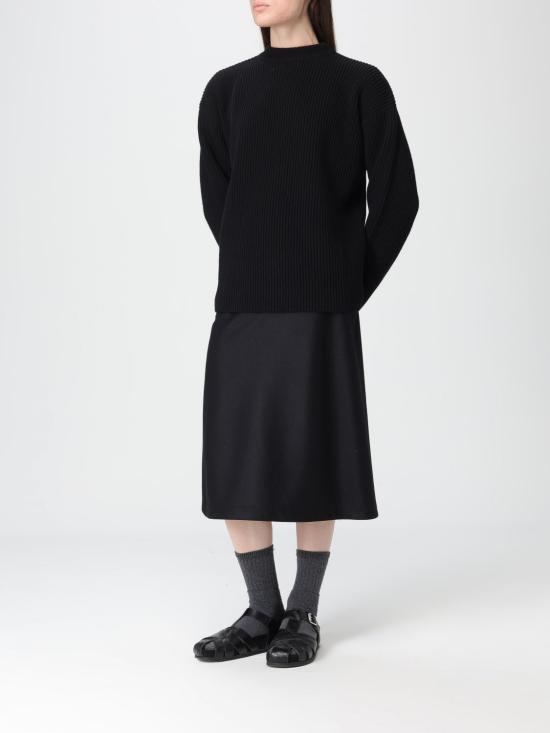 25FW 질샌더 립 크루넥 터틀넥 J02GP0223J14737 001 Black - JIL SANDER