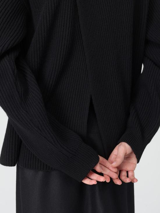 25FW 질샌더 립 크루넥 터틀넥 J02GP0223J14737 001 Black - JIL SANDER