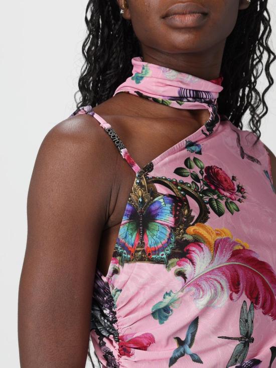 25FW 베르사체 롱 원피스 79HAO909JS487 459 Pink - VERSACE