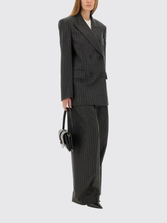 25FW 스포트막스 스트레이트 팬츠 2522136113600 002 Charcoal - SPORTMAX
